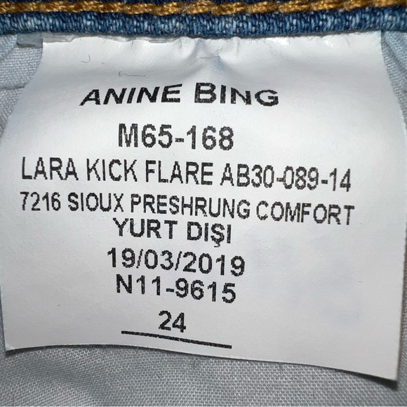 Anine Bing Lara Kick Flare Size 24 - Picture 9 of 9